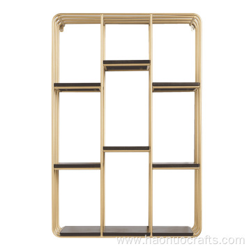 modern living room shelving gold wrought iron bookshelf